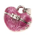 thumbnail image 3 of Colgante de mascota conmemorativo Sunnimix Filigrana Flor Medallón Cremación Corazón Rosado, 3 of 8