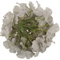 thumbnail image 3 of Silk Hydrangea Heads Artificial Flowers Heads with Stems for Home Wedding Decor,Pack of (Gray), 3 of 5