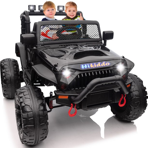Hikiddo 24V Kids Ride on Truck, 2 Seater Powered Ride on Toy Car with