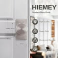 thumbnail image 4 of Brushed Nickel Door Knobs Interior with Lock, Modern Privacy Satin Nickel Door Knob Door Handles for Bathroom Bedroom Rectangle, 4 of 14