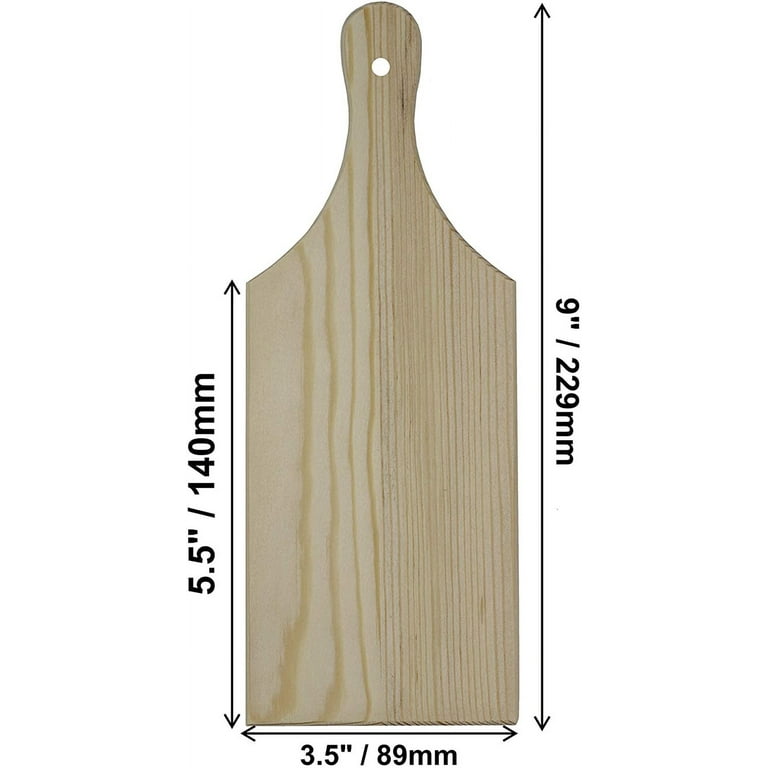 Creative Hobbies Small Unfinished Wooden Cutting Boards - Mini Charcuterie  for Decorating and Crafting, 9.25 H x 3.5 W x 1/4 Inches