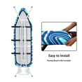 thumbnail image 4 of HELLHERO Blue White Wave Lines Ironing Board Cover Soft and Comfortable Elastic Edge Soft Fabric for Household Items, 4 of 5