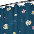 thumbnail image 3 of Waterproof Lovely Daisies Shower Curtain 72x72 Inch Boho Style Polyester Unique Shower Curtain for Bathroom Hotel Home Decor with 12 Plastic Hooks, 3 of 5
