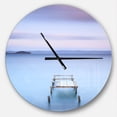 thumbnail image 1 of DesignArt Bright Purple Sky Large Wall Clock, 1 of 2