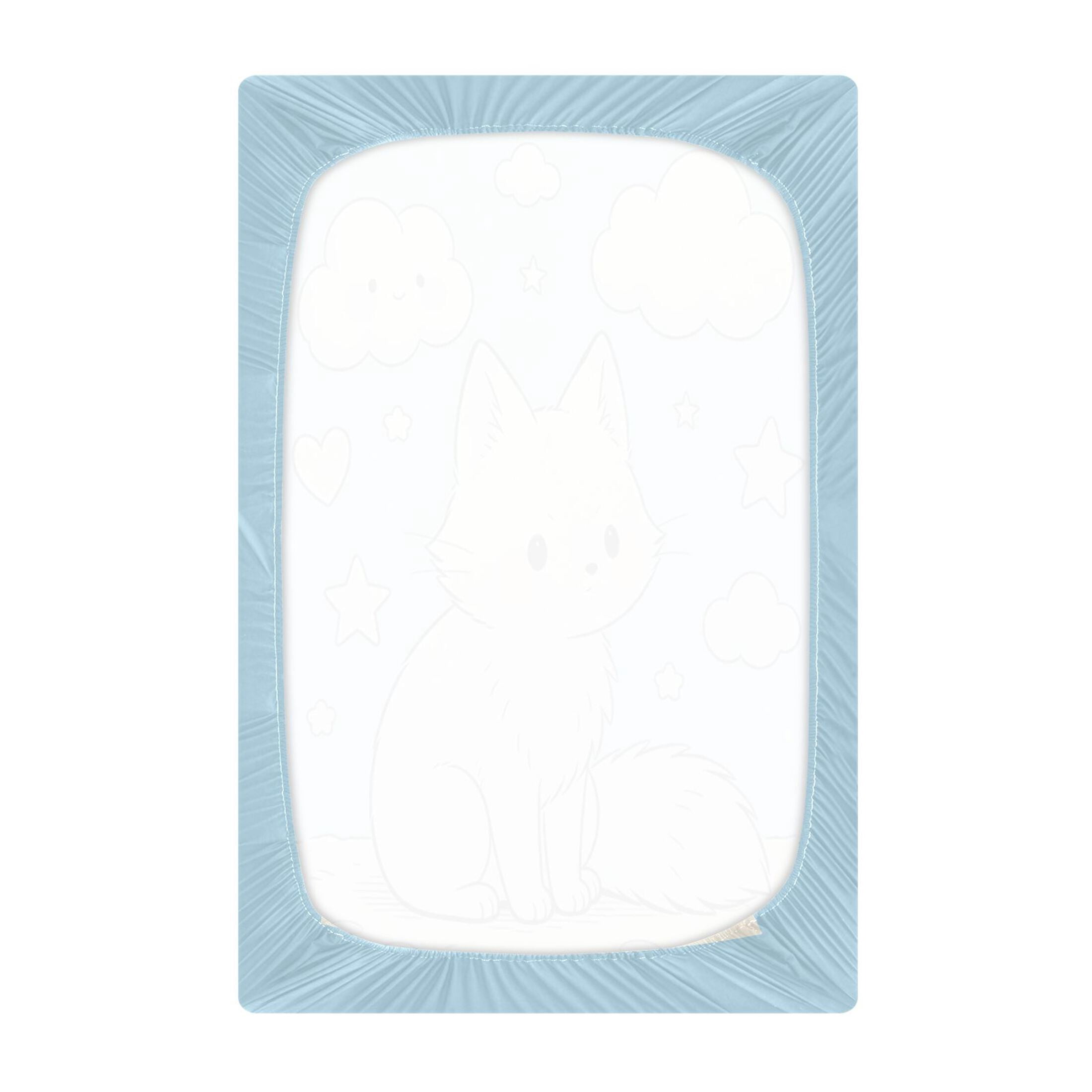 Baby Essentials 52”x 28”- Standard Cotton-like Modal Elastic- Cat Animation Design Crib Sheets for Newborns and Toddlers