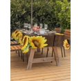 thumbnail image 3 of Outdoor Tablecloths with Umbrella Hole & Zipper, Sunflowers Tablecloth Rectangle 60x84 Inch, Yellow Summer Botanical Elegant Flowers Wooden Waterproof Table Cloth, Patio/Pool/Picnic Table Covers, 3 of 8