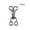 B, variant on 100Pcs Small Eye Sewing Closure Connector Buckle Sewing Hooks Bra Hooks Metal Snaps Sewing Hook Bra Metal Sewing Hooks