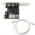 thumbnail image 1 of HLONK PCIe Firewire Card for Windows 10  IEEE 1394 PCI Express Controller 4 Ports Card, 1 of 10