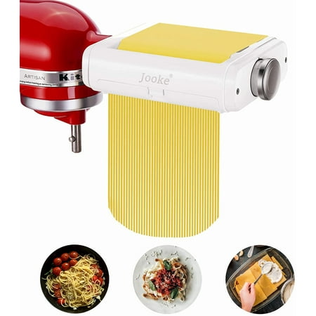 

Pasta Roller & Cutters Attachments for KitchenAid Stand Mixers 3 in 1 Set Pasta Maker Attachment Included Pasta Sheet Roller Spaghetti Cutter Fettuccine Cutter Machine Accessories and Cleaning Brush