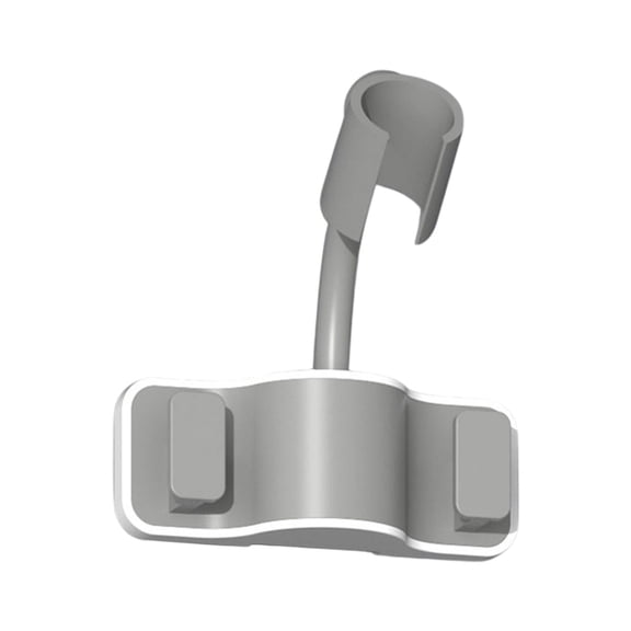 Hiroekza Suction Shower Head Holder Adjustable Relocatable Handheld Showerhead Holder - Plastic for Bathroom, Camping, Gym - No Punch Installation Required Gray