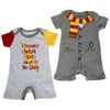 Harry Potter Solemnly Swear Uniform Infant 2-Pack Romper Bodysuit Set-12 Months