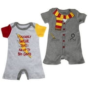 Harry Potter Solemnly Swear Uniform Infant 2-Pack Romper Bodysuit Set-6-9 Months
