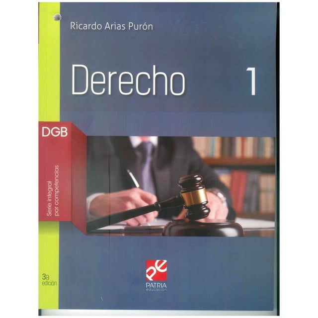 DERECHO 1 GRUPO EDITORIAL PATRIA RICARDO ARIAS PURON