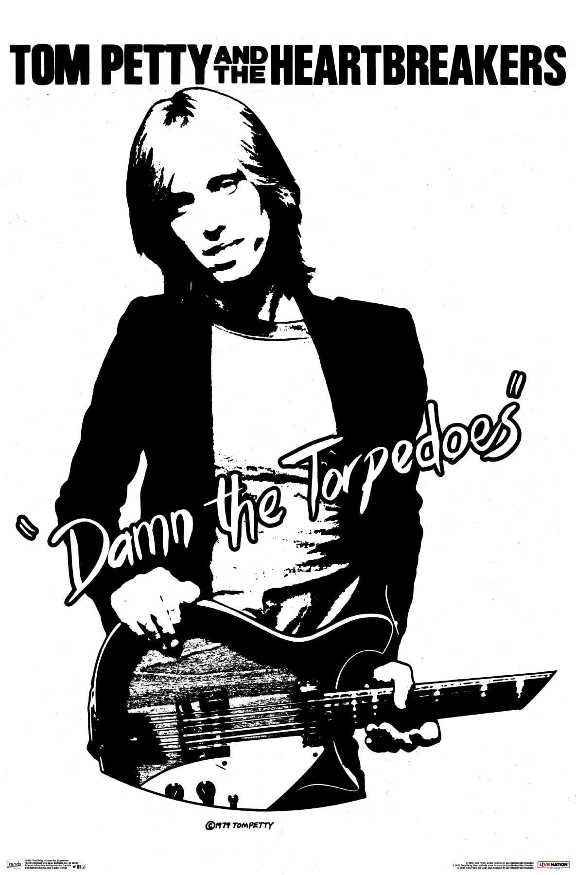 Tom Petty Damn The Torpedoes Poster and Poster Clip Bundle