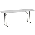thumbnail image 1 of Pemberly Row Table d'Entraînement Pliable en Plastique Granite, Blanc, 1 of 9
