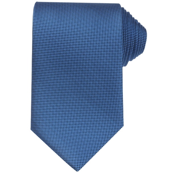 CORBATA CHIC para Hombres, Corbatas de Color Sólido, Corbatas Texturizadas Clásicas para Bodas Formales, Talla Única, Azul Acero