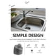 thumbnail image 2 of 20 coladores de malla para fregadero de cocina, de acero inoxidable, protectores de desagüe de metal., 2 of 6