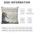 thumbnail image 5 of YINGXI Decorative Throw Pillow Case, Traditional and Boots Art Photo, Couch Bedroom Living Room , Brown Black 18x18in, 5 of 5