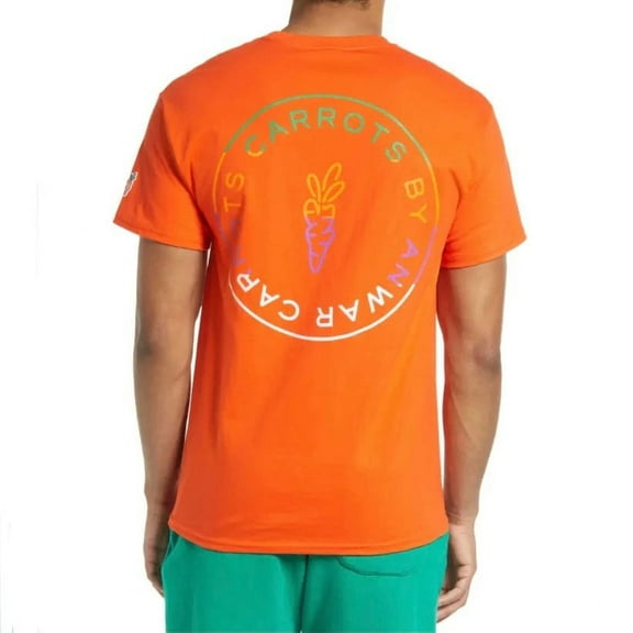 Carrots By Anwar Carrots Men's Circle Logo Tee T-Shirt in Orange (X-Large, Orange)