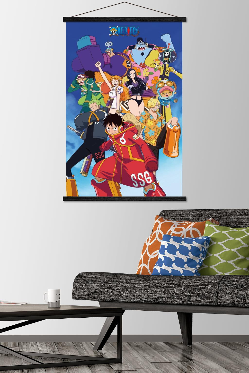 One Piece: Egghead Arc - Voyage 2 Group Wall Poster with Magnetic Frame, 22.375" x 34"