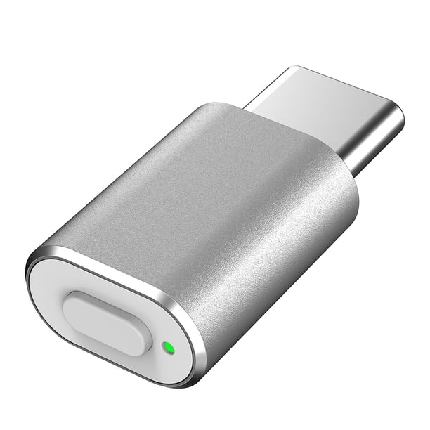 USB C Mouse Jiggler Mover Indetectable 3 Modos Con Botón Interruptor (Plata T15)