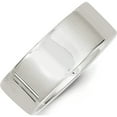 thumbnail image 2 of Sterling Silver Ss 8mm Flat Size 10 Band Made In United States qwfb080-10, 2 of 5