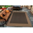 thumbnail image 6 of Couristan 2.25' x 11.75' Checkered Rectangular Area Throw Rug Runner - Brown and Black, 6 of 6