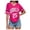 F133-Hot Pink, variant on xfsWaSs Soft Womens Tops T-shirt Ladies V Neck Loose Fit T Shirt With Straps Short Sleeve Sports Graphic Tee Top Comfortable Letter Print Shirt Stylish Tee Shirts