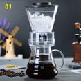 thumbnail image 3 of VALINK Ice Drip Coffee Pot Glass Coffee Maker Regulatable Dripper Filter Cold Brew Pots Ice Brewer, 3 of 7