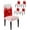 Red, variant on Chair Covers for Dining Room Set of 4,Christmas Pink Xmas Tree Forest Stretch Seat Protector Removable Washable Chairs Slipcovers for Kitchen Banquet Wedding Hotel,Golden Winter Snowflakes White