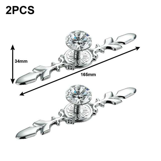 For Crystal Drawer Handles Glass Drill Furniture Cabinet Door Pulls For Crystal Handle