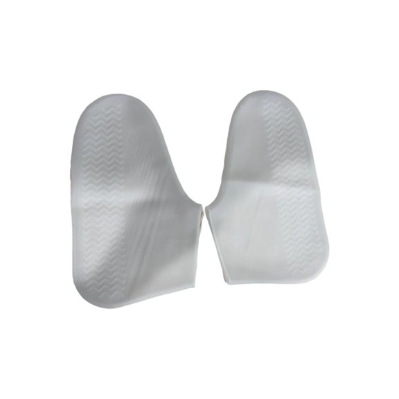 Bearachild 1 par de fundas de silicona reutilizables para zapatos S/M/L, cubiertas impermeables para zapatos de lluvia, para acampar al aire libre, botas de Paraguas de lluvia Blanco METRO Bearachild HA005720-02
