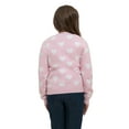 thumbnail image 2 of Strawberry Shortcake Girls' Button Front Crewneck Long Sleeve Cardigan with Front Pocket, Size XS-XL, 2 of 4
