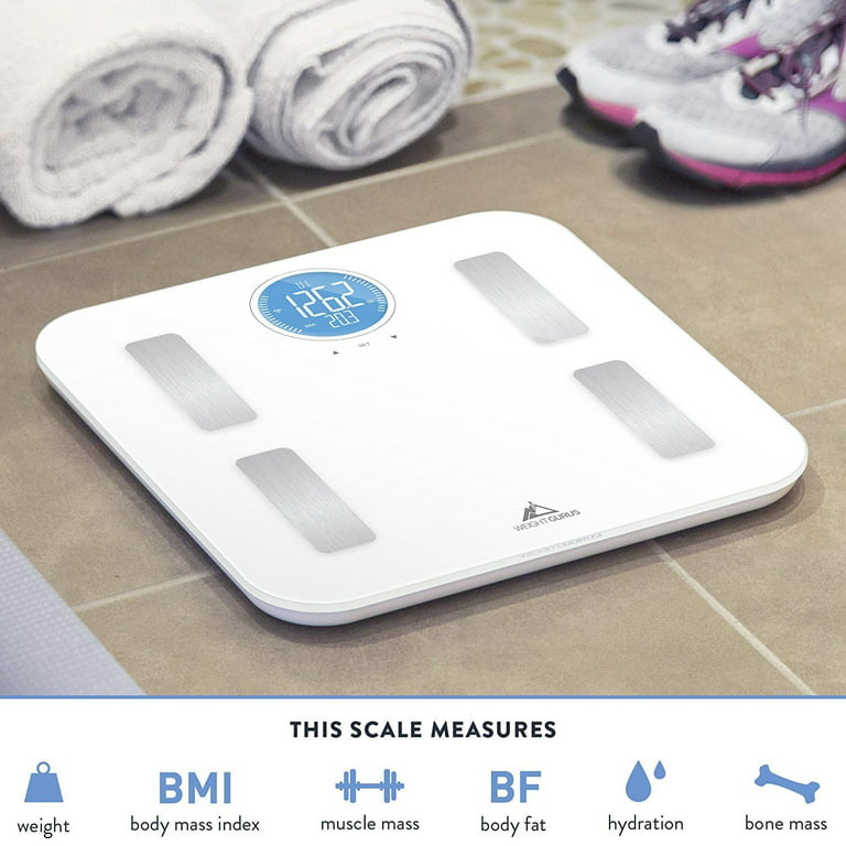 Weight Gurus WiFi Smart Body Composition Scale White