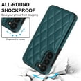 thumbnail image 7 of Wallet Case for Samsung Galaxy S22 Plus, RFID Blocking Card Slots Holder PU Leather Fashion Back Flip Cover with Kickstand Magnetic Buttons Shockproof Case for Samsung Galaxy S22 Plus,Darkgreen, 7 of 7