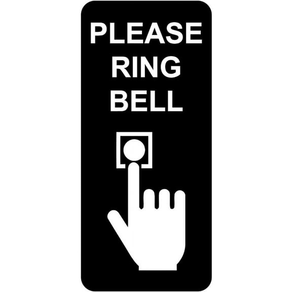 Please Ring Bell Tin Sign Plaque Door Doorbell Wall Decor,16"x4"