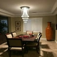 thumbnail image 6 of DENEST Modern 5-Light LED Crystal Raindrop Pendant Light, 6 of 6