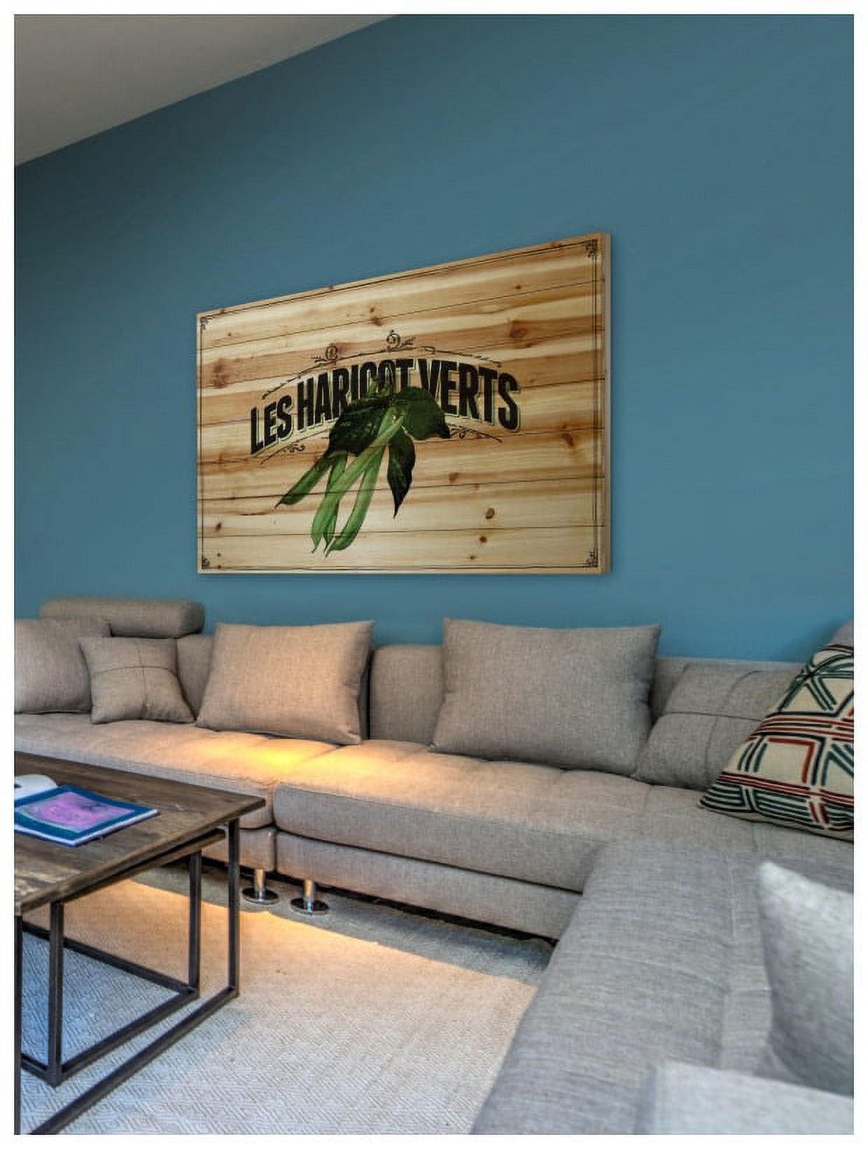 Marmont Hill "French Produce Beans" Painting Print on Natural Pine Wood