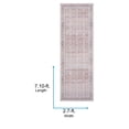 thumbnail image 5 of Livabliss Washable Rugs for Living Room, 3x8 Vinny Traditional Brown Runner Area Rug, Bedroom Dining Room Home Decor Stain Resistant Carpet (2'7" x 7'10" Runner), 5 of 7