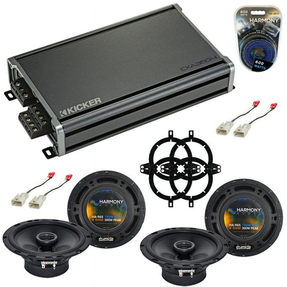 Fits Toyota Highlander 2006-2007 Speaker Upgrade Harmony (2) R65 & CXA360.4 Amp