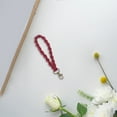 thumbnail image 5 of Macrame Keychain Wristlet Keychains for Women Handmade Hand Wrist Strap with Hanging Buckle - Car Keys Cute Key Chains Boho Keyring Bracelet for Girls, 5 of 6