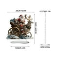 thumbnail image 2 of 2D Christmas Decorative Item, Winter Gift for Home Decor and Holiday Display - Style E, 2 of 5