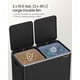 thumbnail image 3 of Bote de basura SONGMICS ULTB730B80, 2 x 40 L con 15 bolsas de basura, color negro, 3 of 7