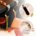 thumbnail image 4 of Christmas Stocking Holders Xmas Fireplace Hanger Hooks Holiday Mantel Garland Clips Metal Grips Set of 4 (Silver), 4 of 5