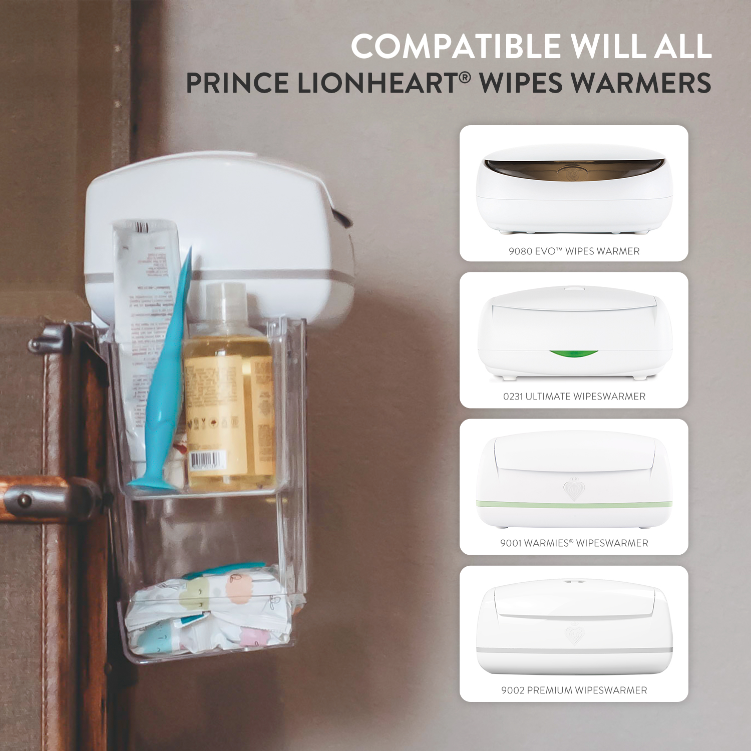 Prince Lionheart Diaper Caddy with Removable Bins photo 2