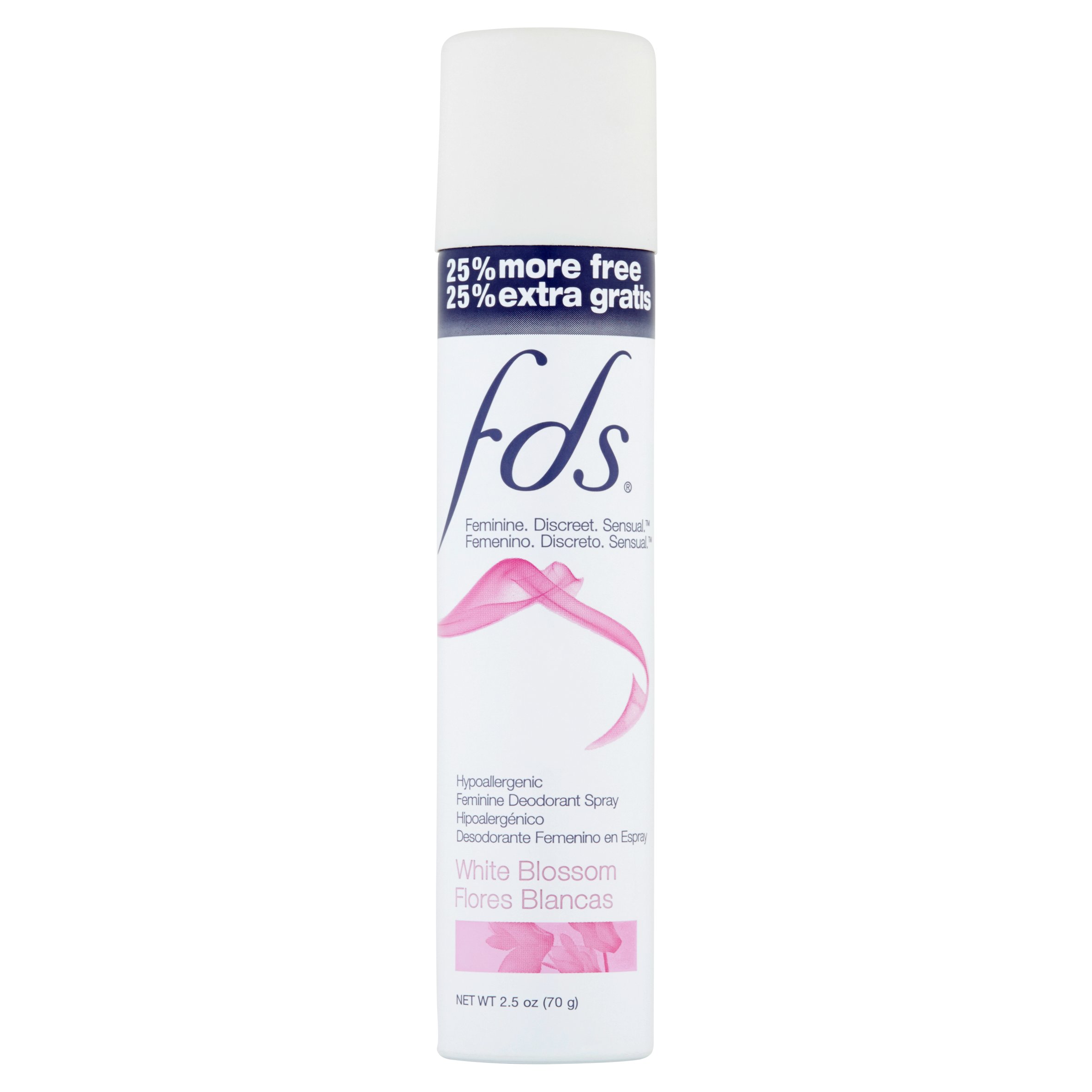 Fds Hypoallergenic White Blossom Feminine Deodorant Spray, 2.5 oz