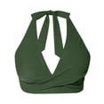 thumbnail image 5 of Afdoent Tankini Tops For Women Bikini Top Push Up Bathing Suit Top V Neck Full Coverage Swimsuit Top Swimwear, 5 of 5