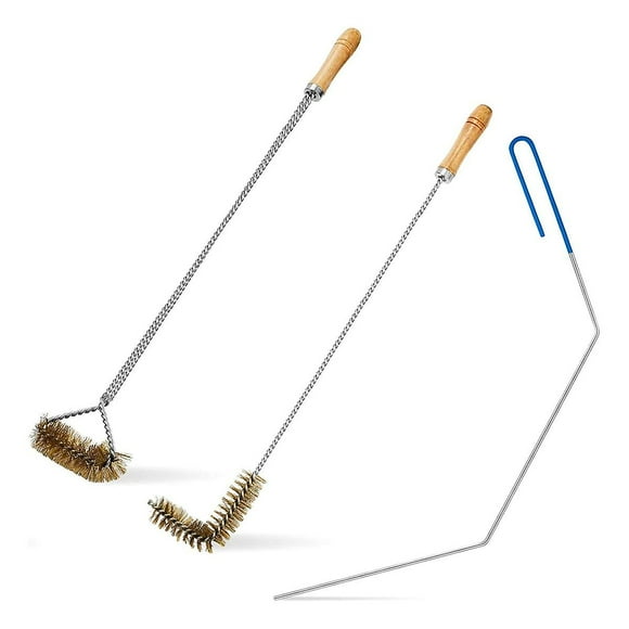 3 Pcs Outils de Nettoyage pour Friteuse, Outils de Nettoyage pour Friteuse Profonde en Acier Inoxydable, Brosse pour Friteuse à Paniers, Outils de Brosse de Nettoyage pour Friteuse à air Chaud