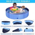 thumbnail image 4 of duomi-Dog Bath Pool, Portable Foldable PVC Pet Swimming Pool Bathing Tub Paddling Pool for Large Pets Dogs Cats (Blue 80 * 30), 4 of 4