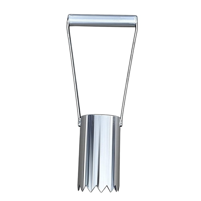 harayaa Hole Digger Short Handle Stainless Steel Portable Transplanter Bulb Planter for 30cmx6.3cm
